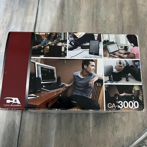 CYBER ACOUSTICS CA-3000 POWERED SPEAKER System 16 Watts EUC - Picture 5 of 5